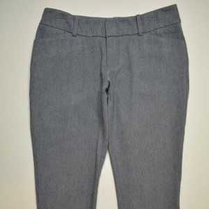 MERONA‎ Size 6 Womens Gray STRETCH Knit Cropped CAPRI Tapered Leg DRESS Pants